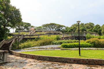Fototapeta na wymiar Terrace Garden in Telok Blangah Hill Park, Singapore