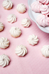 small spiral meringues - shallow depth of field