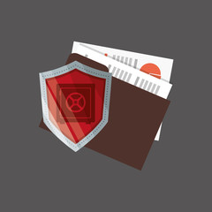 Law concept. Justice icon. Colorful icon, editable vector