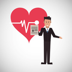 Insurance design. Safety icon. Isolated illustration