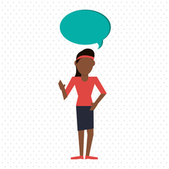 Communication design. bubble icon. Flat illustration, editable vector