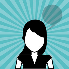 Communication design. bubble icon. Flat illustration, editable vector