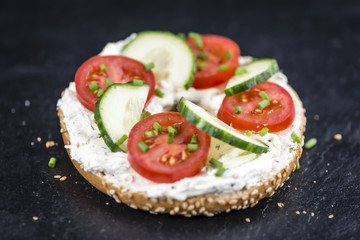Sesame Bagel (with cream cheese)