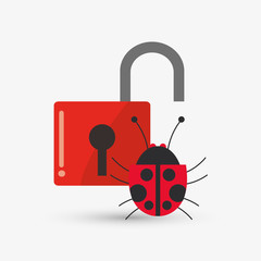 Security system design. Technology icon. Isolated illustration