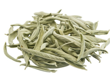 dried sage leaves on white - 6969
