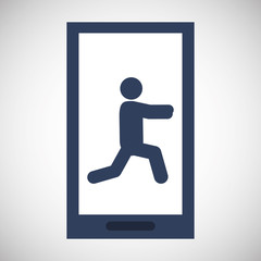 stretching design. sport icon. Isolated image
