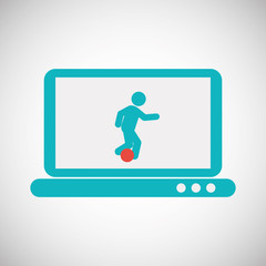 soccer design. sport icon. Isolated image