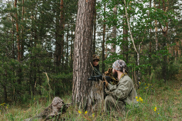 armed men in the area of armed conflict