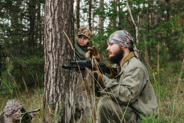 armed men in the area of armed conflict