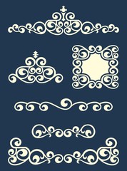 Swirl text or page dividers and decorations