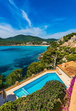 Beautiful view of Majorca bay of Canyamel