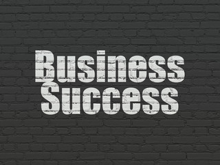 Business concept: Business Success on wall background