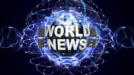 World News Text and Earth