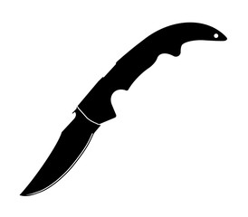 Falchion Messer Schwarz - Falchion Knife Black