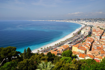 The coastline of Nice, Fance