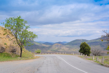 Mountain road in East Crimea
