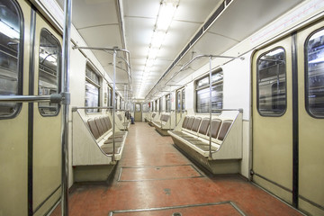 Obraz premium moscow metro carriage