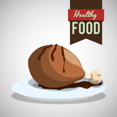 Healthy food design. organic food. flat illustration