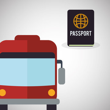 Travel design. Trip icon. Flat illustration