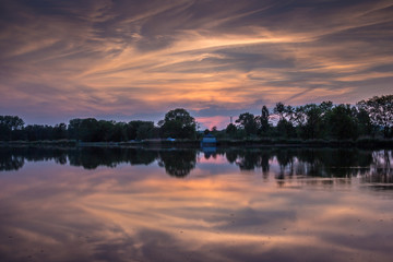 Stausee Glauchau - Sachsen, Deutschland.