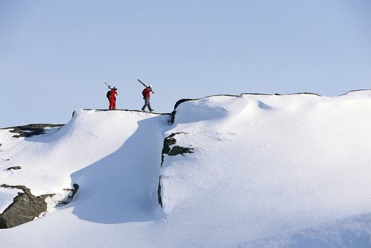 Two skiers Sweden.