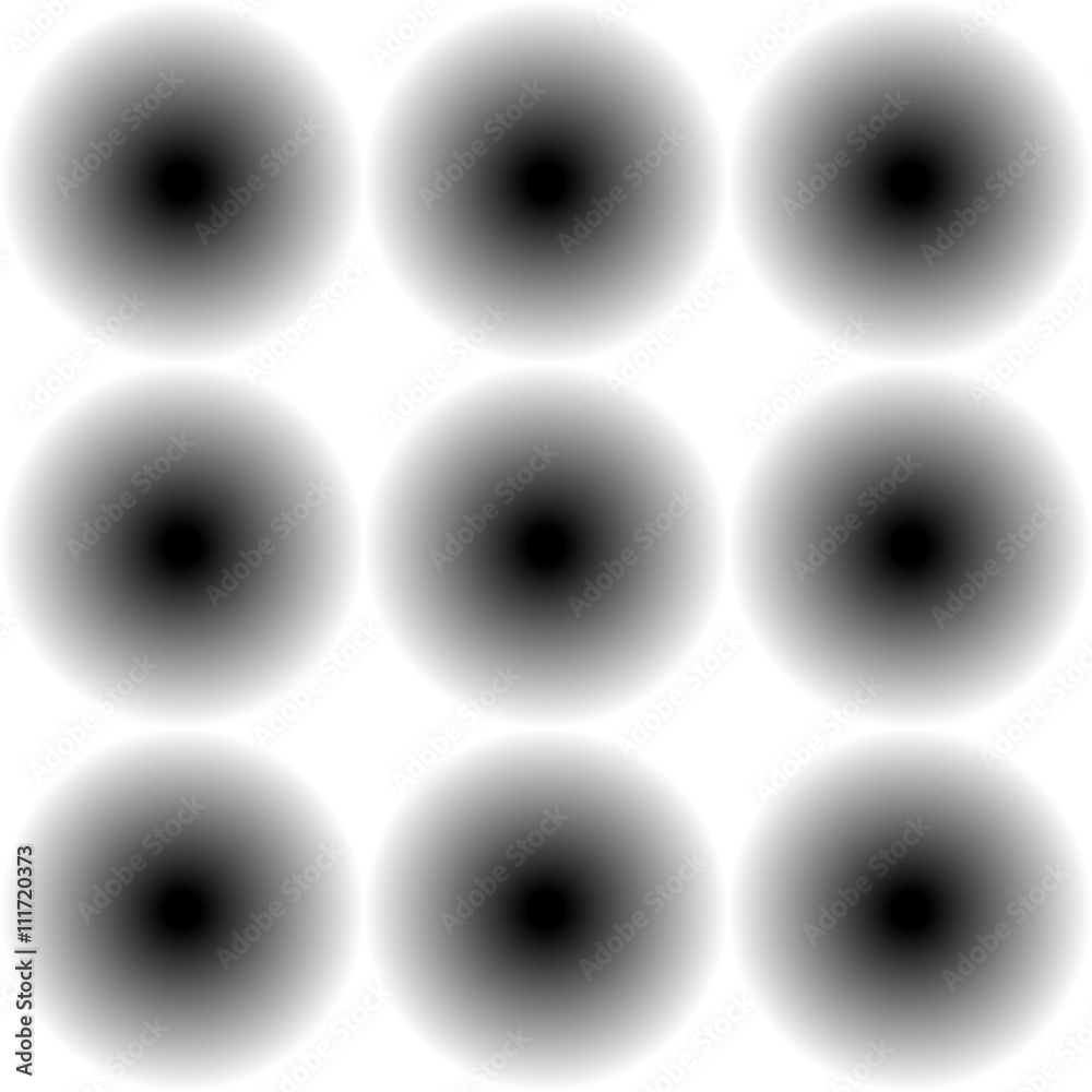Fototapete simple seamless pattern with fading circles. monochrome backgrou