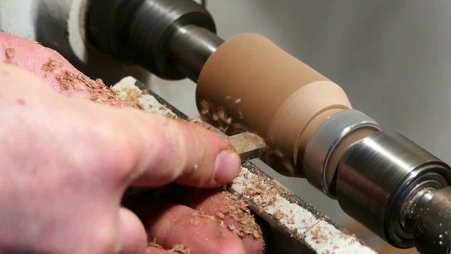 Wood working during manual production game calls for hunting.