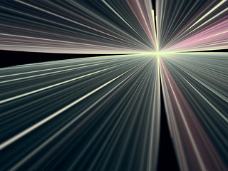 Abstract bright rays background - digitally generated image