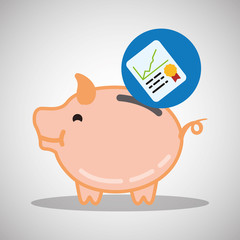 Money design. Financial item icon. Isolated illustration