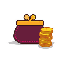 Money design. Financial item icon. Isolated illustration
