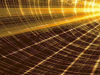 Abstract technology tunnel - digitally generated image