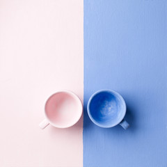 Two empty coffee cup. Minimalism fine art - 111726136