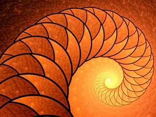 Abstract large spiral - digitally generated image