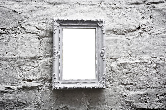White empty frame with free copy space.
