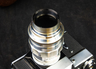 old vintage Soviet camera