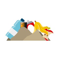 Naklejka premium waste recycling design 