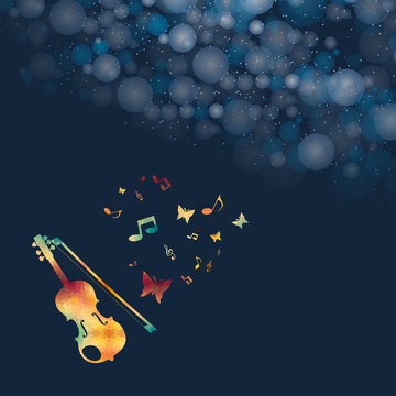 Violin Art Background 