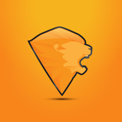 Lion roar logo vector design