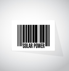 solar panel barcode sign concept