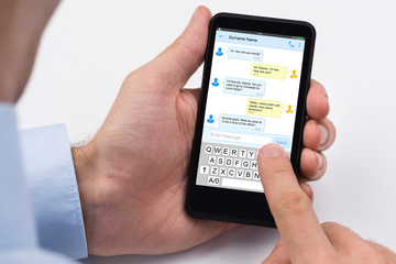 Person Using Mobile Phone