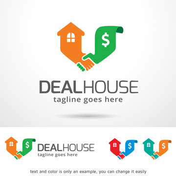 Deal House Logo Template Design Vector