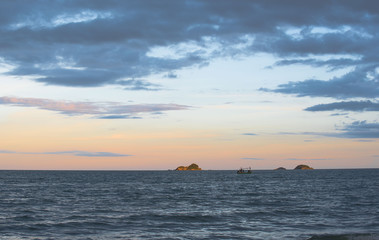 Fishing boats on the sea