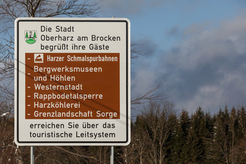 touristisches Leitsystem Stadt Oberharz am Brocken Harz