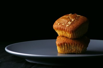 Butterscotch bars on a plate