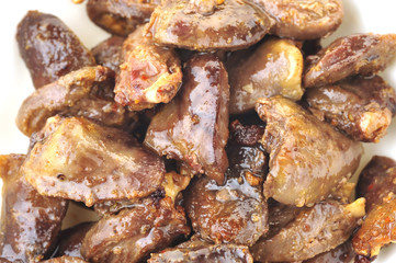 Grilled chicken heart