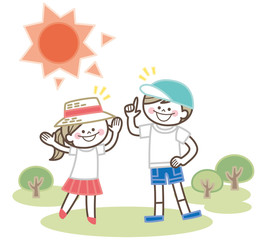 熱中症　子供　帽子