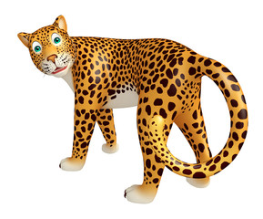  look at camera Leopard cartoon character