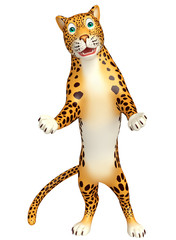 funny  Leopard cartoon character