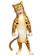 funny  Leopard cartoon character