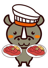 イタリア料理と動物シリーズ